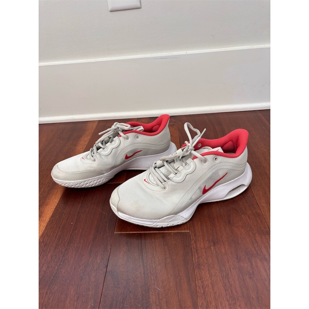NikeCourt Air Max Volley Women's Tennis Shoes Light Bone/Lobster Size 8 - Picture 3 of 5